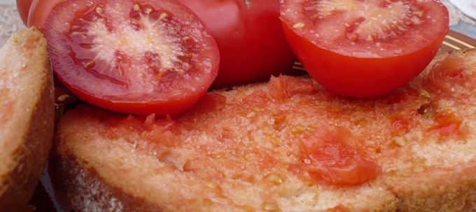 Pan con tomate restregado