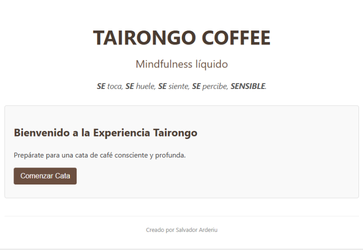 APLICACION DE CATA DE CAFE SENSIBLE